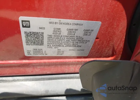 2024 Buick Encore Gx Preferred Fwd from USA, damaged, VIN KL4AMBSL2RB006454